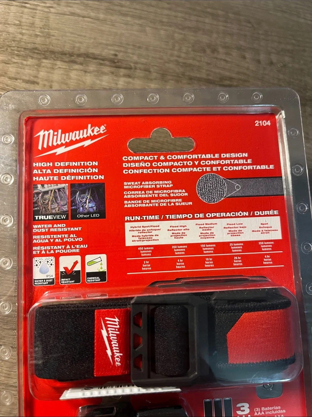 Milwaukee Red Spot/Flood Headlamp — Versatile 450 Lumens